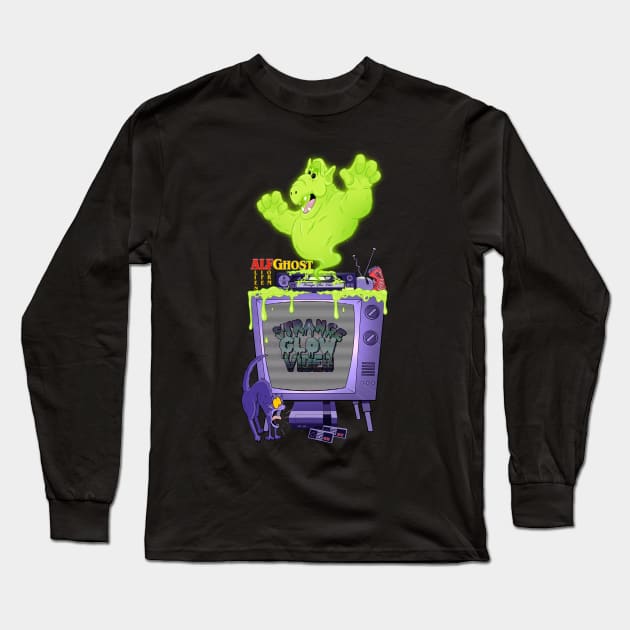 Alf Ghost Long Sleeve T-Shirt by strangeglowvideo